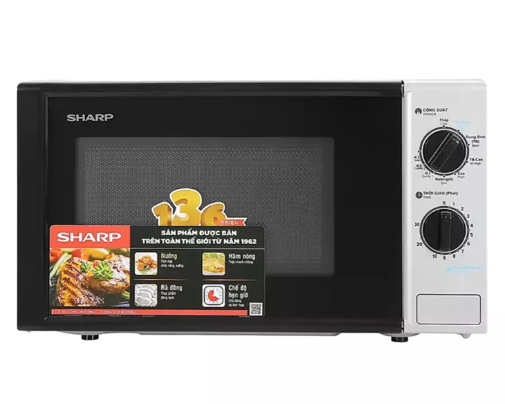 Lò Vi Sóng có nướng Sharp R-G225VN-BK