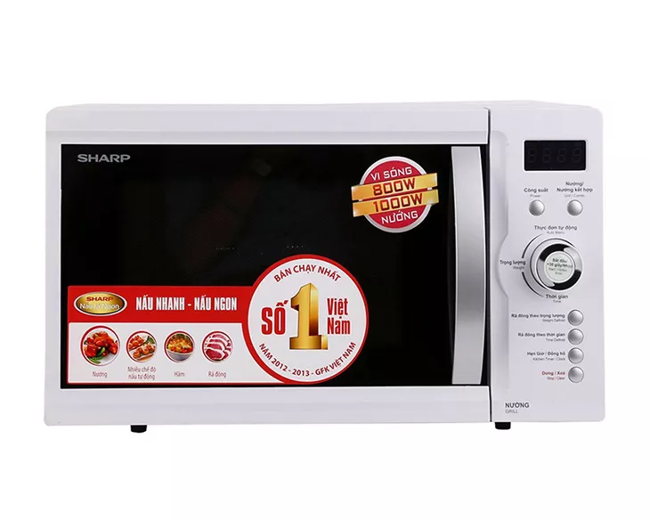 Lò vi sóng có nướng Sharp R-G371VN-W 23 lít