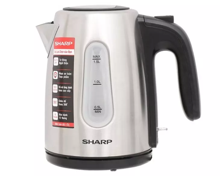 Bình đun siêu tốc Sharp 1.5 lít EKJ-15EVS-ST