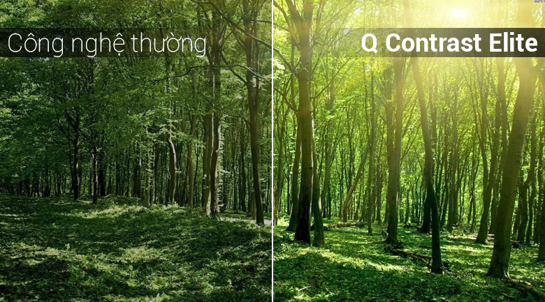 Công nghệ Q Contrast Elite trên Smart Tivi QLED Samsung 4K 65 inch QA65Q9FN