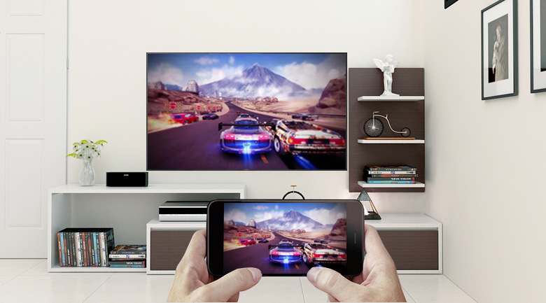 công nghệ Screen Mirroring trên Smart Tivi QLED Samsung 4K 65 inch QA65Q9FN