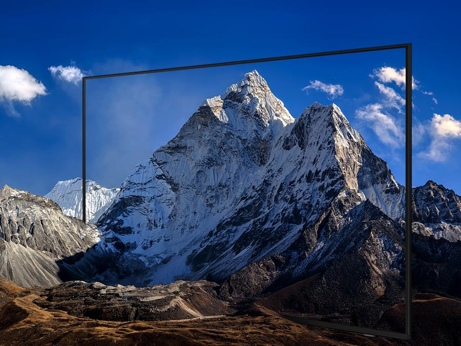 Thiết kế viền mỏng ấn tượng của tivi Samsung 4K 55 inch UA55DU7700
