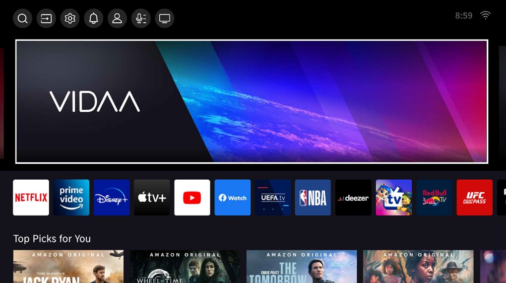 Smart Tivi ULED Hisense 4K 65 inch 65U7K - Hệ điều hành