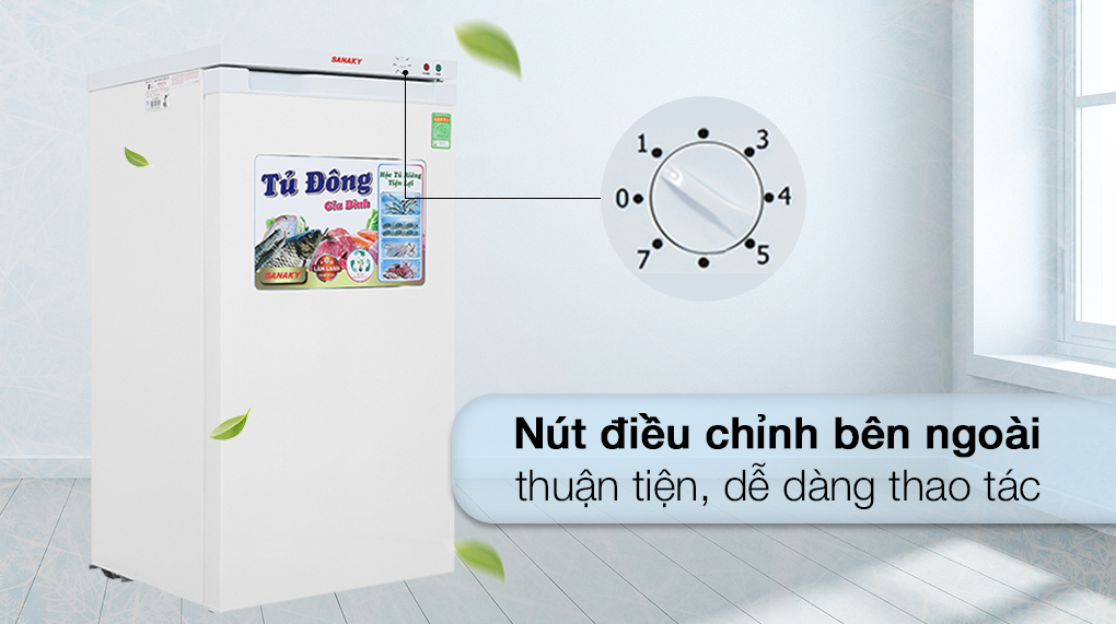 Tủ đông Sanaky 118 lít TD.VH160VD - Tiện ích