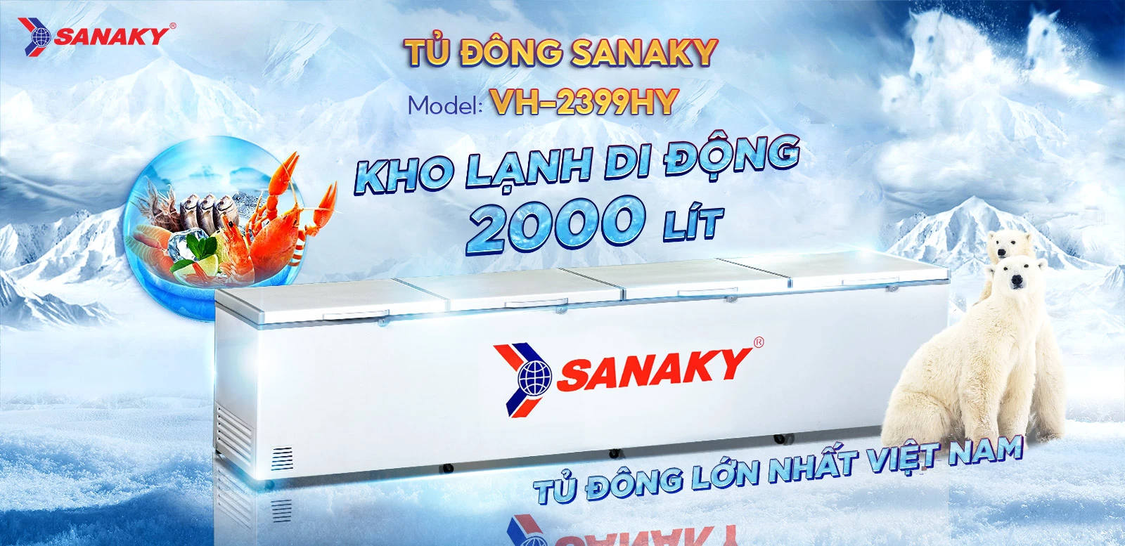 Tủ đông Sanaky VH-2399HY