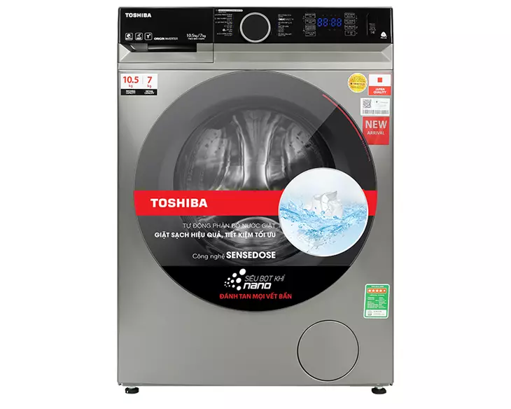 Máy giặt sấy Toshiba 10.5/7 kg TWD-BM115GF4V(SK)