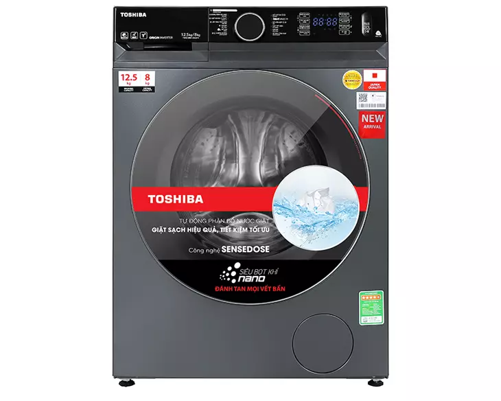 Máy giặt sấy Toshiba 12.5/8 kg TWD-BM135GF4V(MG)