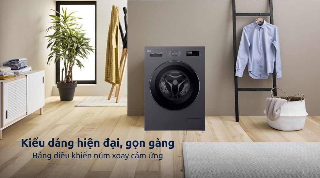 Máy giặt LG Inverter 9 kg FB1209S6M - Thiết kế