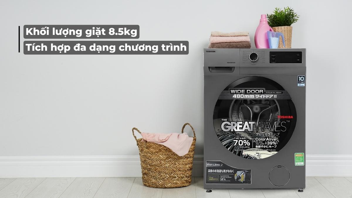Máy được tích hợp đa dạng chương trình giặt