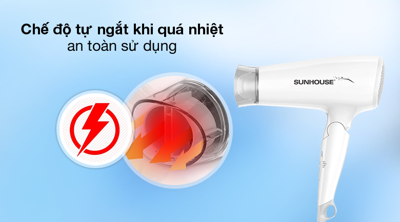 Tự ngắt - Máy sấy tóc Sunhouse SHD2309