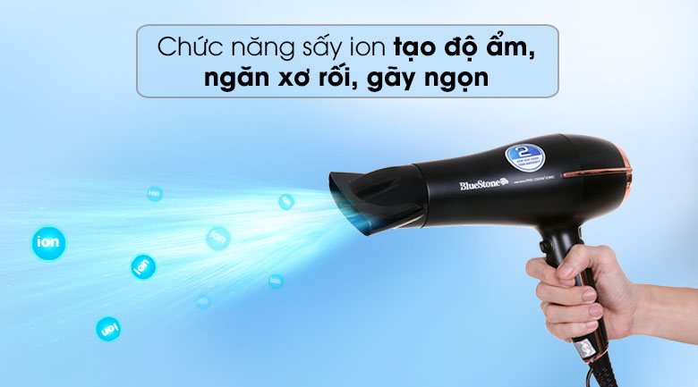 Máy sấy tóc Bluestone HDB1958 - Bảo vệ tóc giúp mượt mà hơn