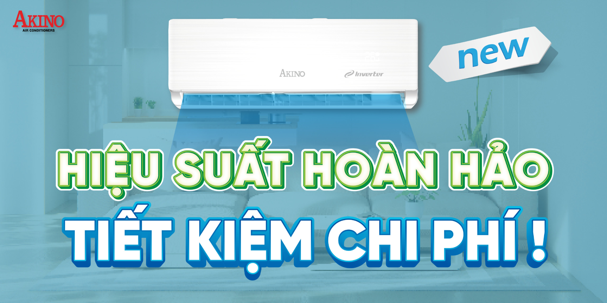 Điều hoà không khí Akino 1.0HP AKN-9CINV2FA/AKN-9HINV2FA