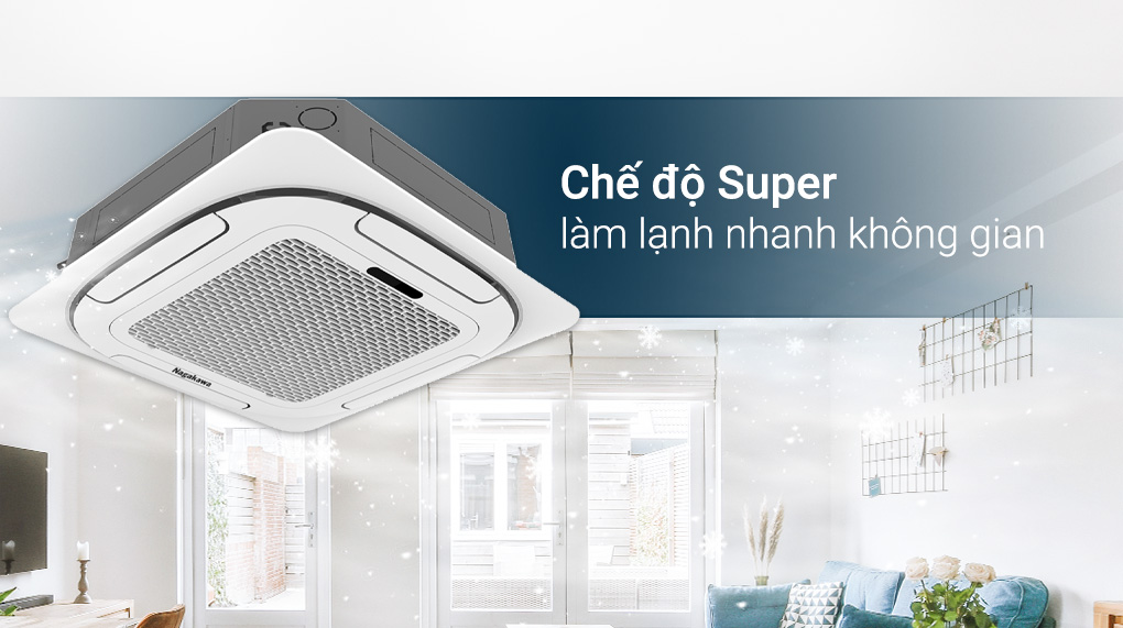 Máy lạnh âm trần Nagakawa 4 HP NT-C36R1T20