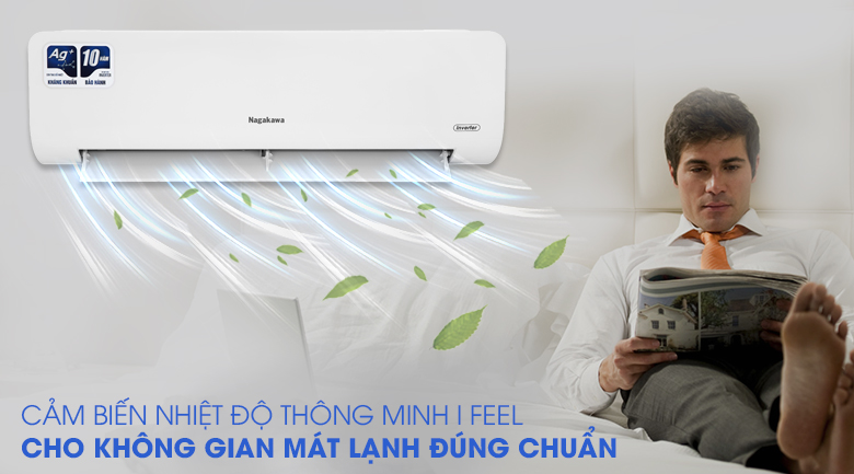 Máy lạnh Nagakawa Inverter 1 HP NIS-C09R2H10 - Cảm biến nhiệt độ thông minh
