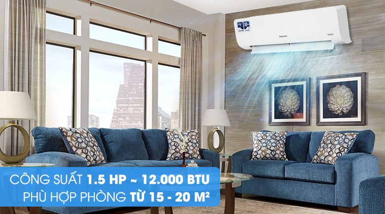 Máy lạnh Nagakawa Inverter 1.5 HP NIS-C12R2H10 - Công suất 1.5 HP