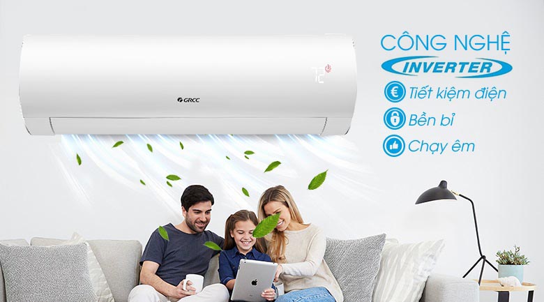 Công nghệ Inverter - Máy lạnh Gree Inverter 1 HP GWC09FB-K6D9A1W