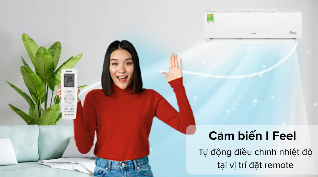 Điều hòa Gree Inverter 12000 BTU GWC12PB-K3D0P4 - Cảm biến I Feel