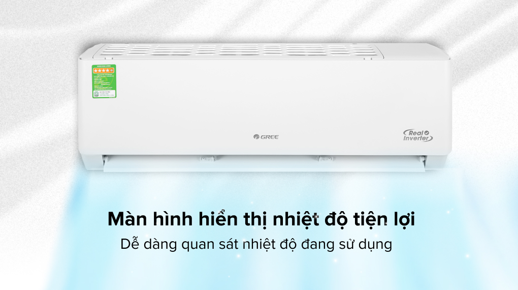 Điều hòa Gree Inverter 12000 BTU GWC12PB-K3D0P4 - Màn hình hiển thị nhiệt độ