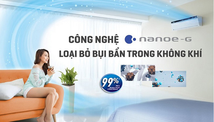 Bộ lọc Nanoe-G giúp lọc bụi tối ưu trên máy lạnh Panasonic Inverter CU/CS-U24ZKH-8 | Shopdieuhoa.com