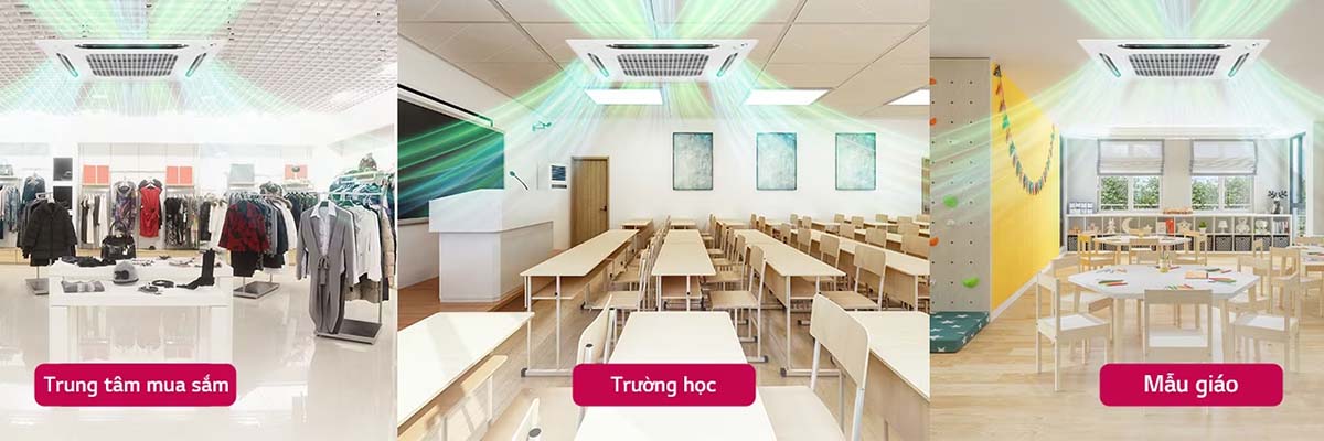 Phù hợp với nhiều diện tích không gian khác nhau