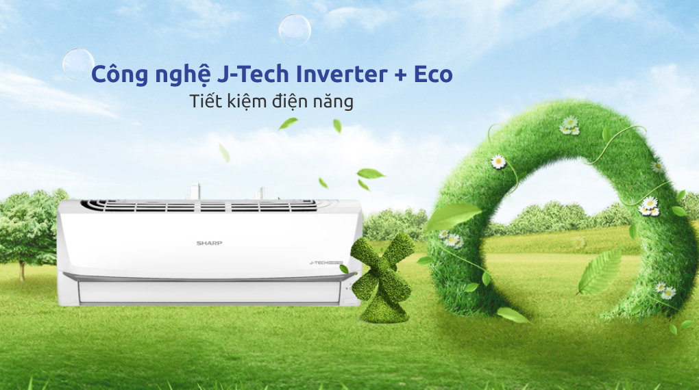 Điều hòa Sharp Inverter 9000 BTU AH-X10ZEW - Công nghệ tiết kiệm điện