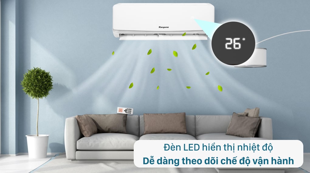 Máy lạnh Kangaroo 1.5 HP KGAC12CN - Đèn LED