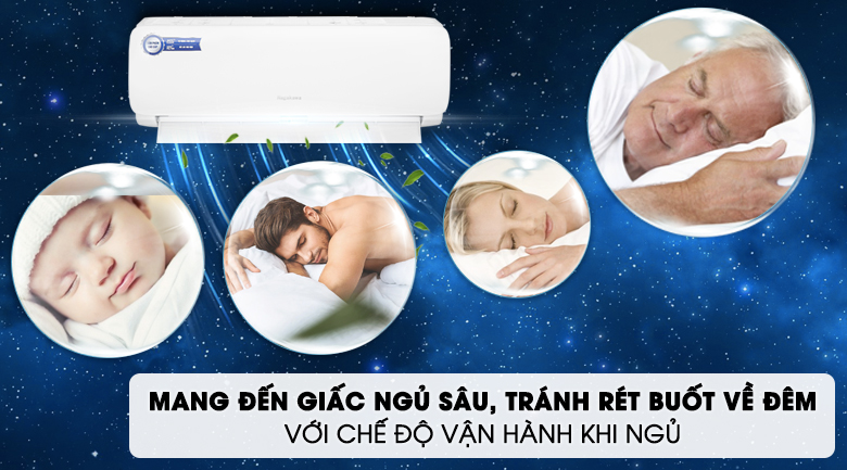 Máy lạnh Nagakawa 1HP NS-C09R2M09 - Chế độ vận hành khi ngủ