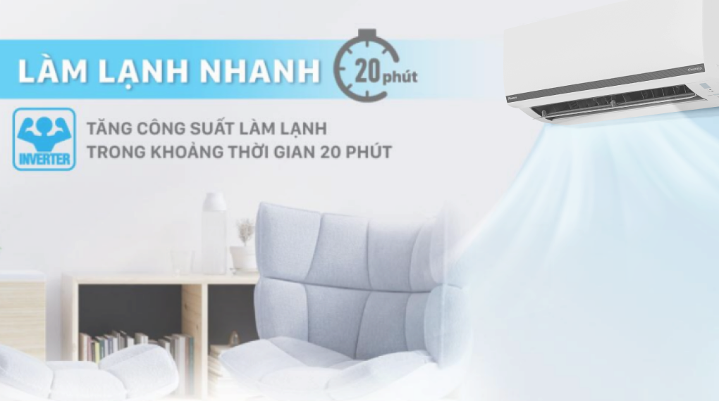 Máy lạnh Daikin Inverter 2.5 HP FTKB60WAVMV - Công nghệ làm lạnh