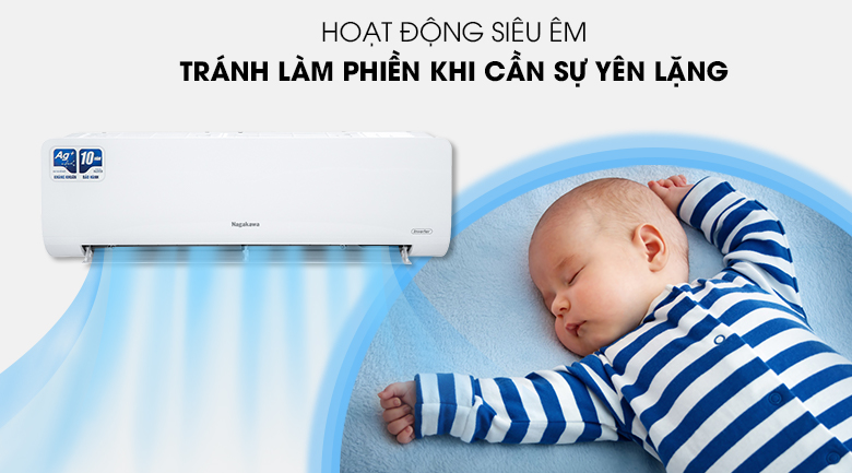Máy lạnh Nagakawa NIS-C18R2H10 - Hoạt động siêu êm