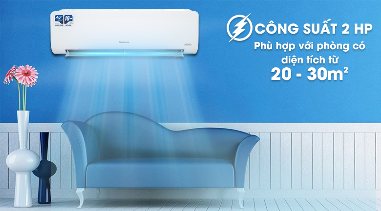 Máy lạnh Nagakawa NIS-C18R2H10 - công suất