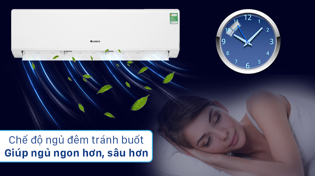 Máy lạnh Gree 2.5 HP GWC24KE-K6N0C4 - Chế độ ngủ đêm