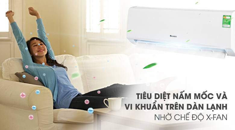 Ngăn ngừa nấm mốc, vi khuẩn phát triển trên dàn lạnh nhờ chế độ X-Fan