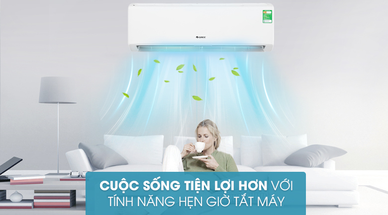 Hẹn giờ bật tắt máy - Máy lạnh Gree 1.5 HP GWC12KC-K6N0C4