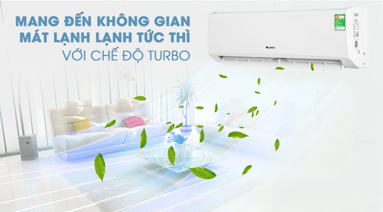 Turbo - Máy lạnh Gree 1.5 HP GWC12KC-K6N0C4