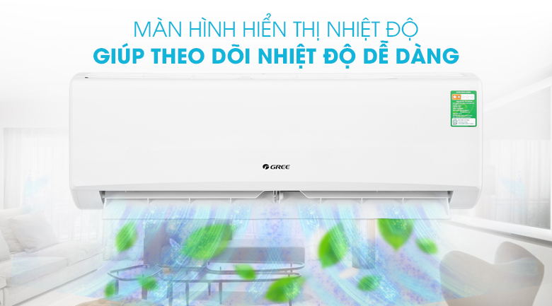 Máy lạnh Gree 1 HP GWC09KB-K6N0C4 - Màn hình hiển thị