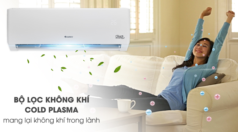 Máy lạnh Gree Inverter 2 HP GWC18PC-K3D0P4 - Công nghệ Cold Plasma vô hiệu hóa vi khuẩn