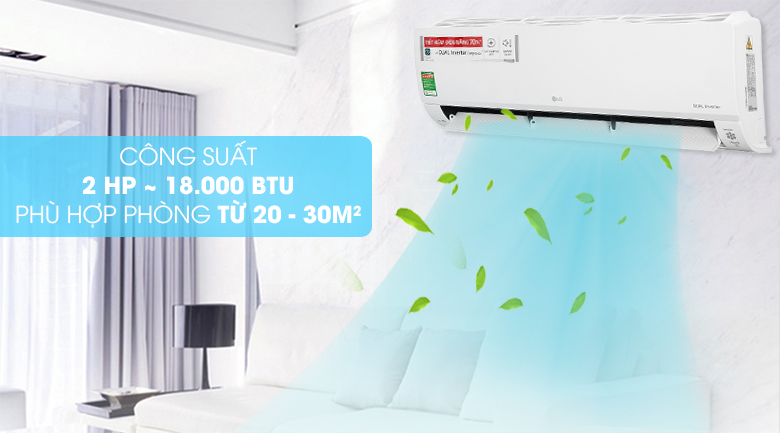 Máy lạnh LG Inverter 2 HP V18API1 - Công suất 2 HP