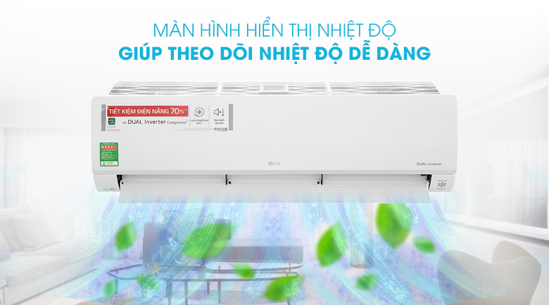 Máy lạnh LG Inverter 2 HP V18API1 - Màn hình hiển thị nhiệt độ
