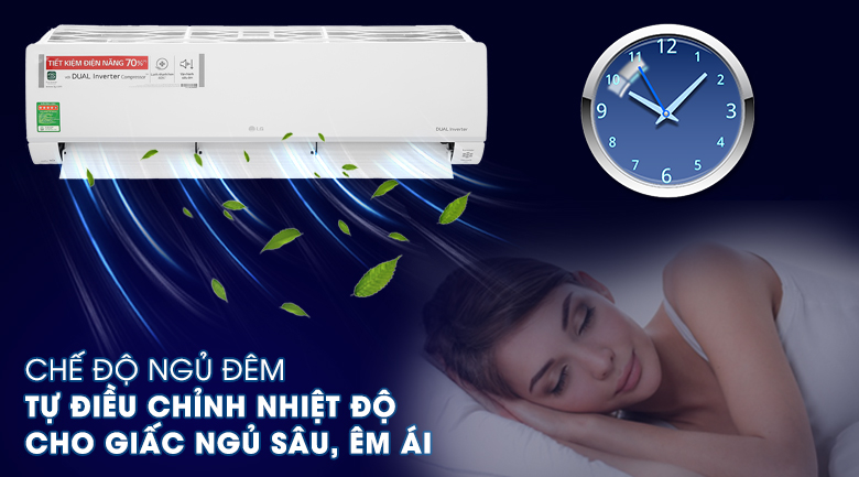 Máy lạnh LG Inverter 2 HP V18API1 - Chế độ ngủ đêm 