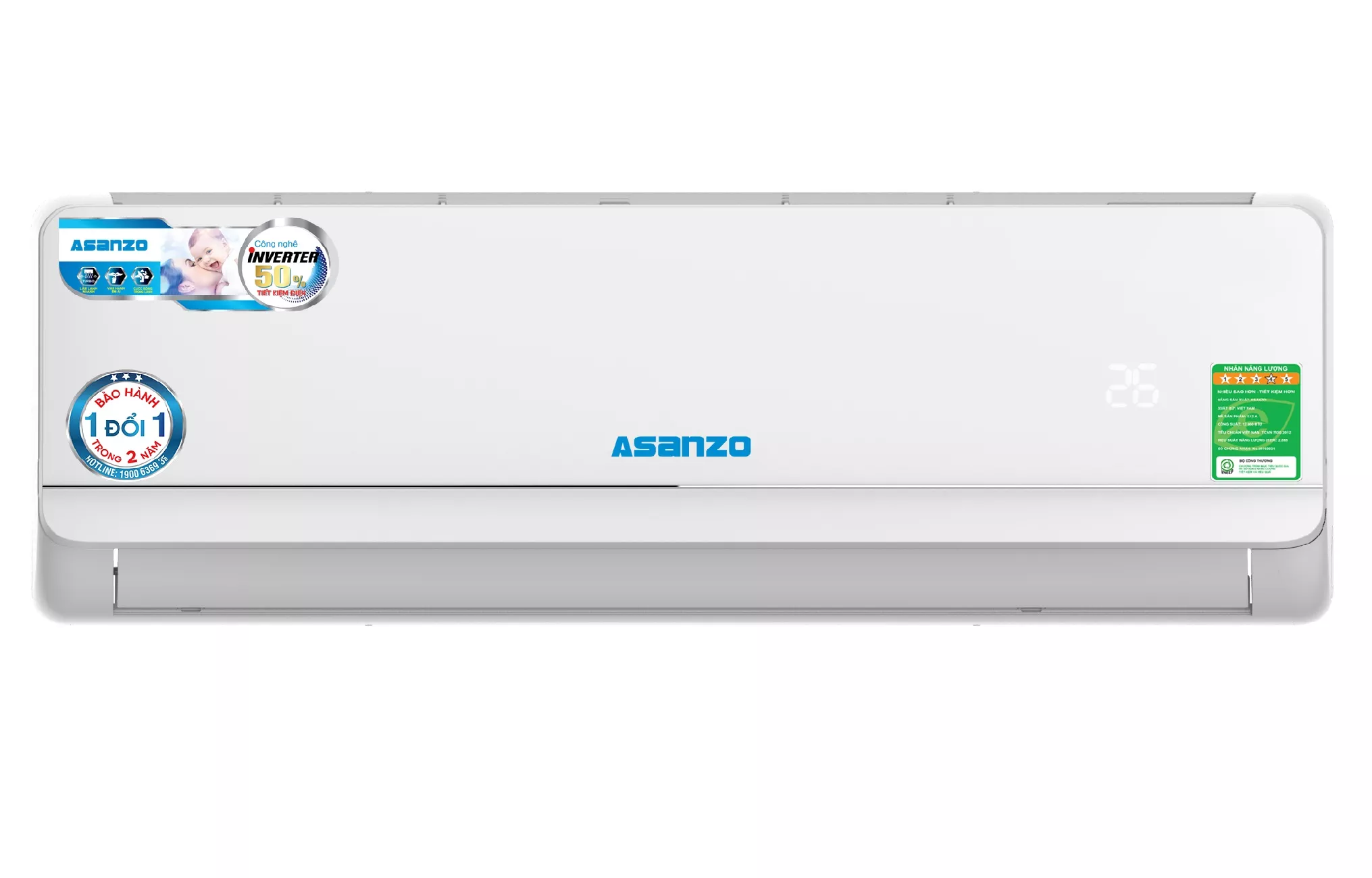 MÁY LẠNH ASANZO ASZ-K12A - INVERTER 1.5 HP