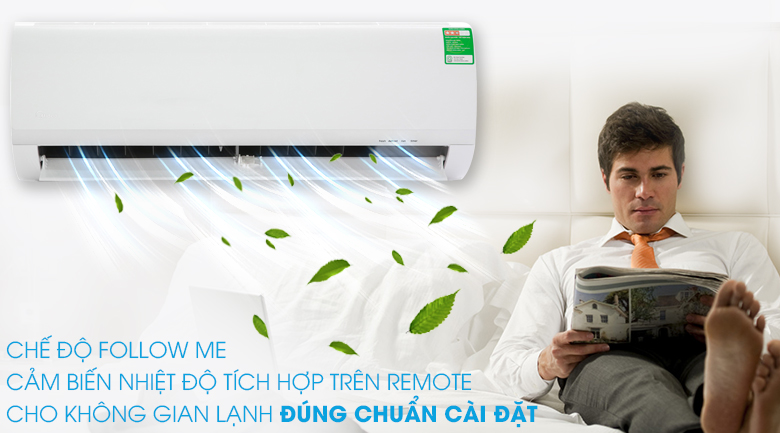 Tính năng Follow Me - Máy lạnh Midea 1 HP MSAF-10CRN8 