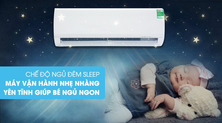 Chế độ ngủ đêm - Máy lạnh Midea 1 HP MSAF-10CRN8 