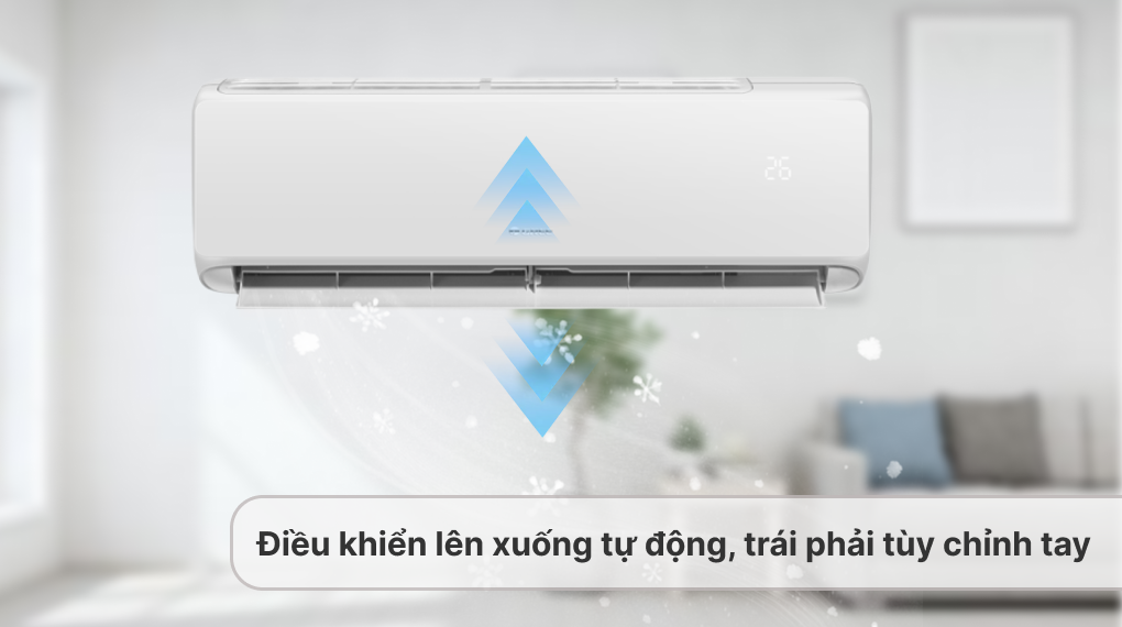 Máy lạnh Gree Inverter 1 HP CHARM9CI - Cơ chế thổi gió