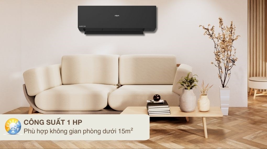 Máy lạnh Aqua Inverter 1 HP AQA-RUV10SAW - công suất