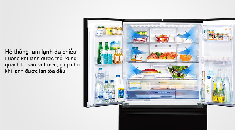Hệ thống làm lạnh đa chiều giữ thực phẩm luôn tươi ngon, trọn vẹn dinh dưỡng