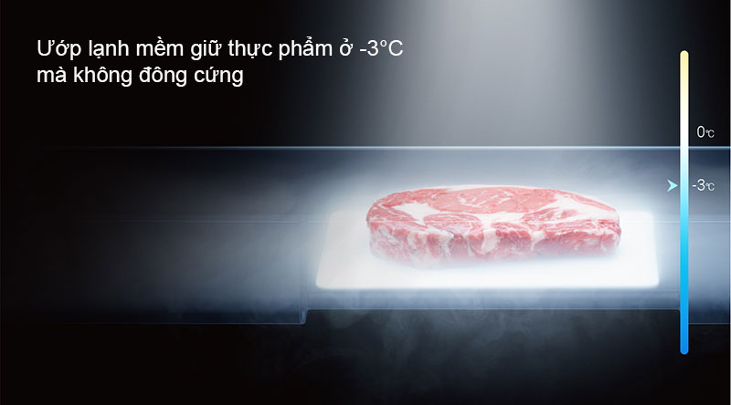 Ướp lạnh mềm giữ thực phẩm ở -3°C mà không đông cứng