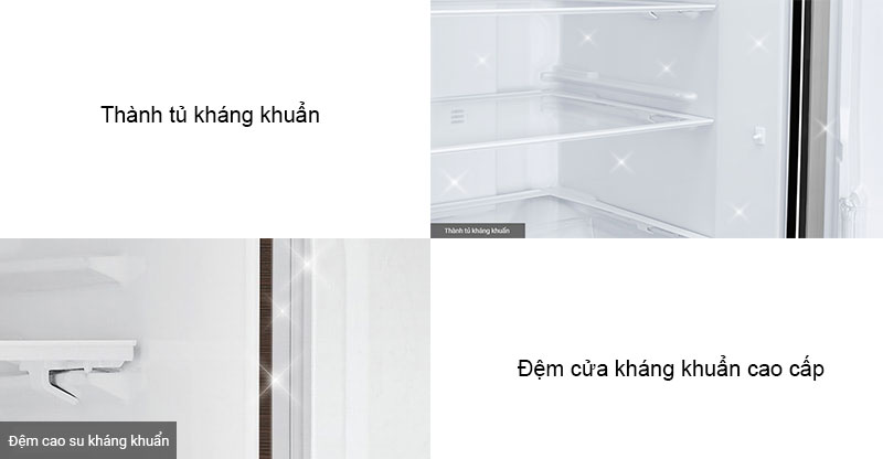 Thành tủ và đệm cửa kháng khuẩn