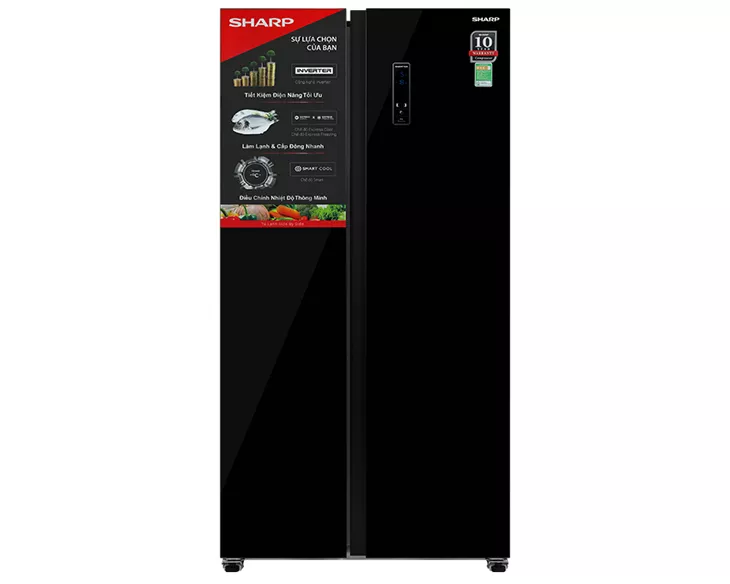 Tủ lạnh Sharp Inverter 442 lít SJ-SBX440VG-BK