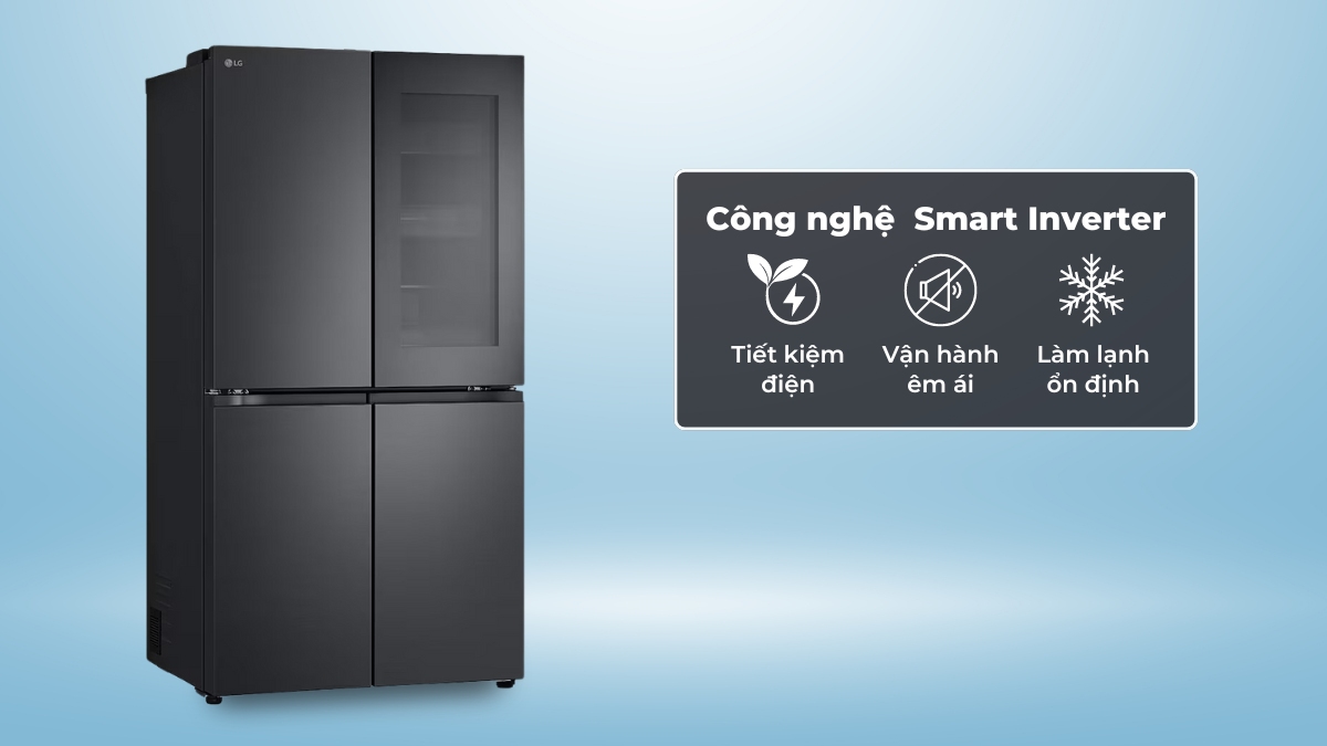 Tủ lạnh LG French door InstaView màu đen lì 666L LFB66BLMI – Điện Máy Chính Hãng Giá Kho