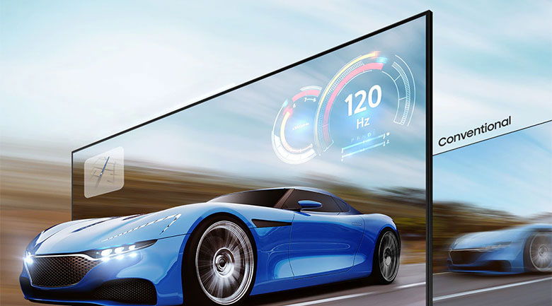 Smart Tivi Samsung 4K 55 inch UA55AU7700 - Khung hình rõ nét, hành động mượt mà nhờ công nghệ Motion Xcelerator